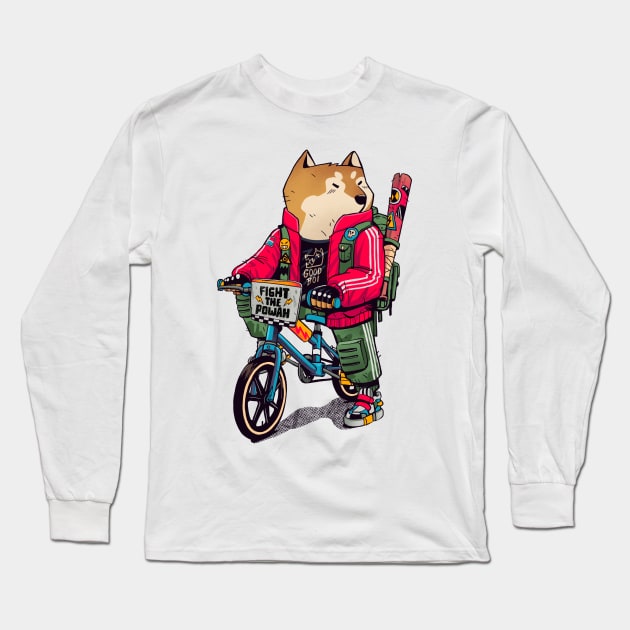 Shiba Inu Style Long Sleeve T-Shirt by K2Gproject